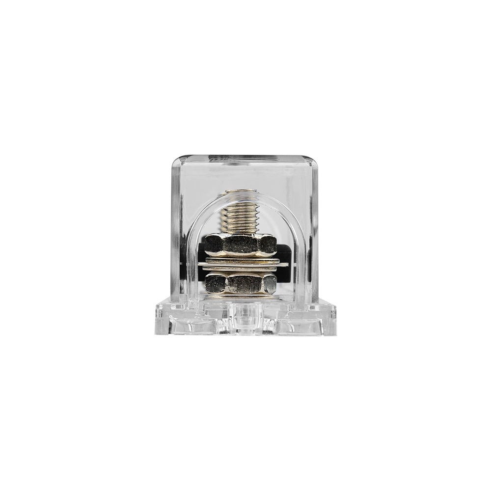 DS18 ANLFH200A Square ANL Fuse Holder with 200 Amp Fuse - Heavy Duty Car Audio Power Protection for Amplifiers and Stereo Systems