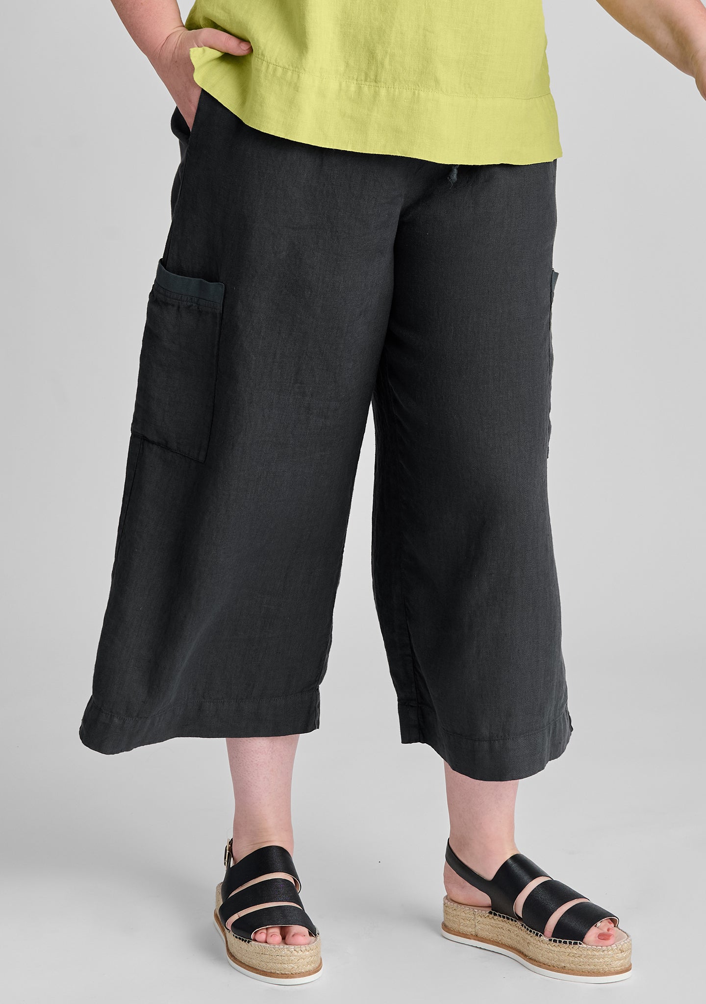 Full Time Linen Drawstring Pants for Women - Comfortable Casual Lounge Pants for Home, Yoga, and Travel