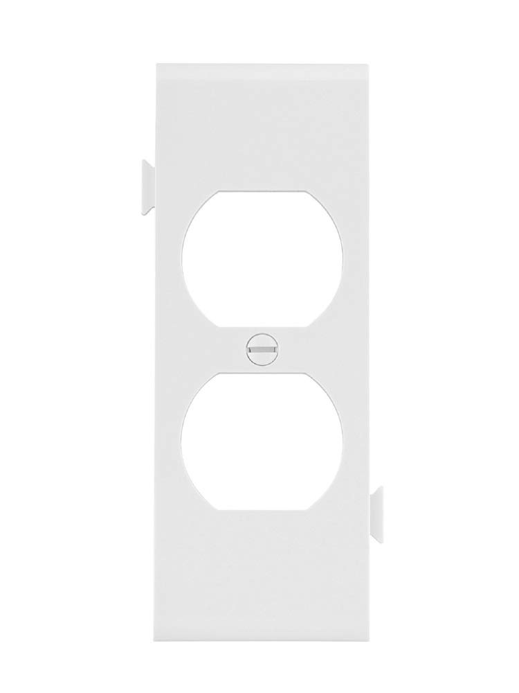 (Lot of 4) Cooper Wiring Devices STC8W White Sectional Wall Plate - Ideal for Home & Office Electrical Outlet Covers