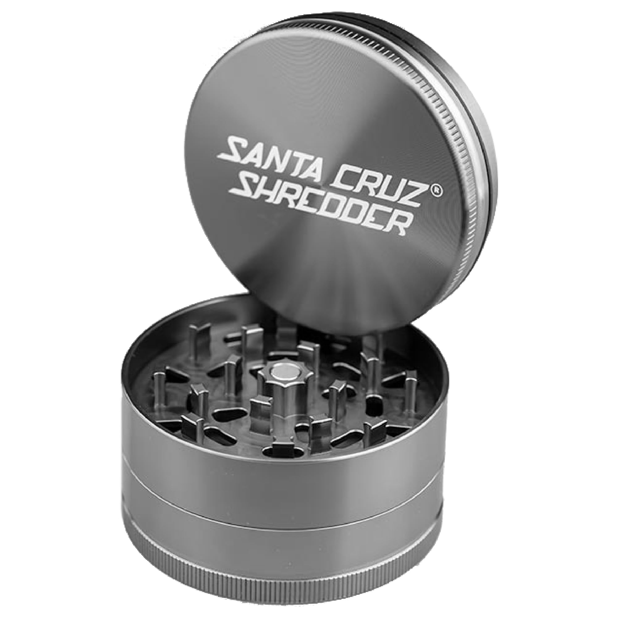 Premium Santa Cruz Shredder 3-Piece Metal Herb Grinder - Large 2.7