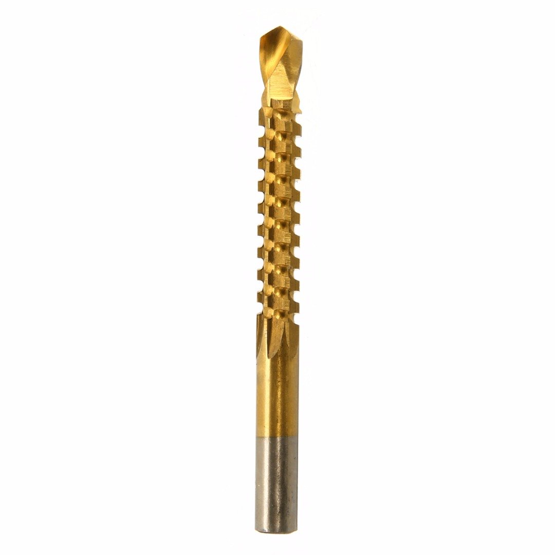 6Pcs Titanium Coated HSS Drill Bit Set (3-8mm) for Electric Drill - Perfect for Woodworking, Plastic & Metal Drilling - Carpenter Tools for DIY Projects & Home Improvement