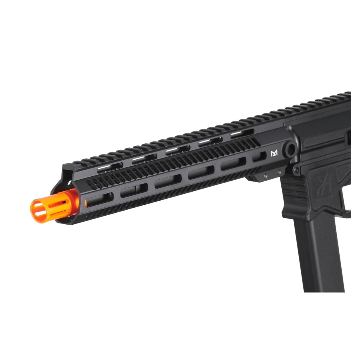 R&D Precision Licensed PW9 Mod 1 Airsoft Rifle with Adjustable Short/Long Rail & Delta Tactical Stock - Perfect for Milsim, Airsoft Battles & Tactical Training
