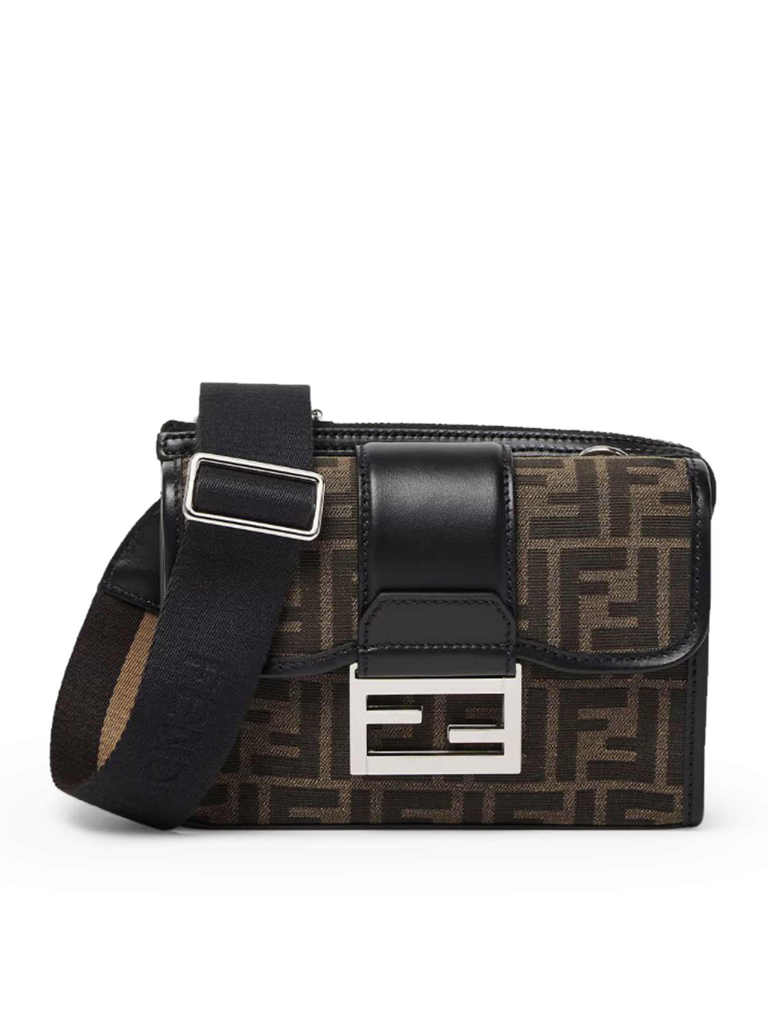 Fendi Double Baguette Handbag in Brown - 7VA649ALWK F0L3TTobaccomoroblackpall | Luxury Designer Crossbody Bag for Women, Perfect for Parties, Work & Everyday Use
