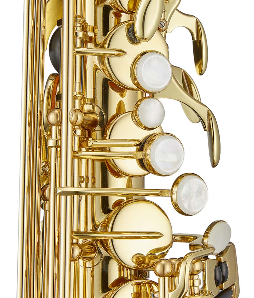 Antigua Winds AS3108 Intermediate Alto Saxophone - Lacquered Brass Body, Professional Quality for Students & Musicians - Perfect for Jazz, Concert & Band Performances