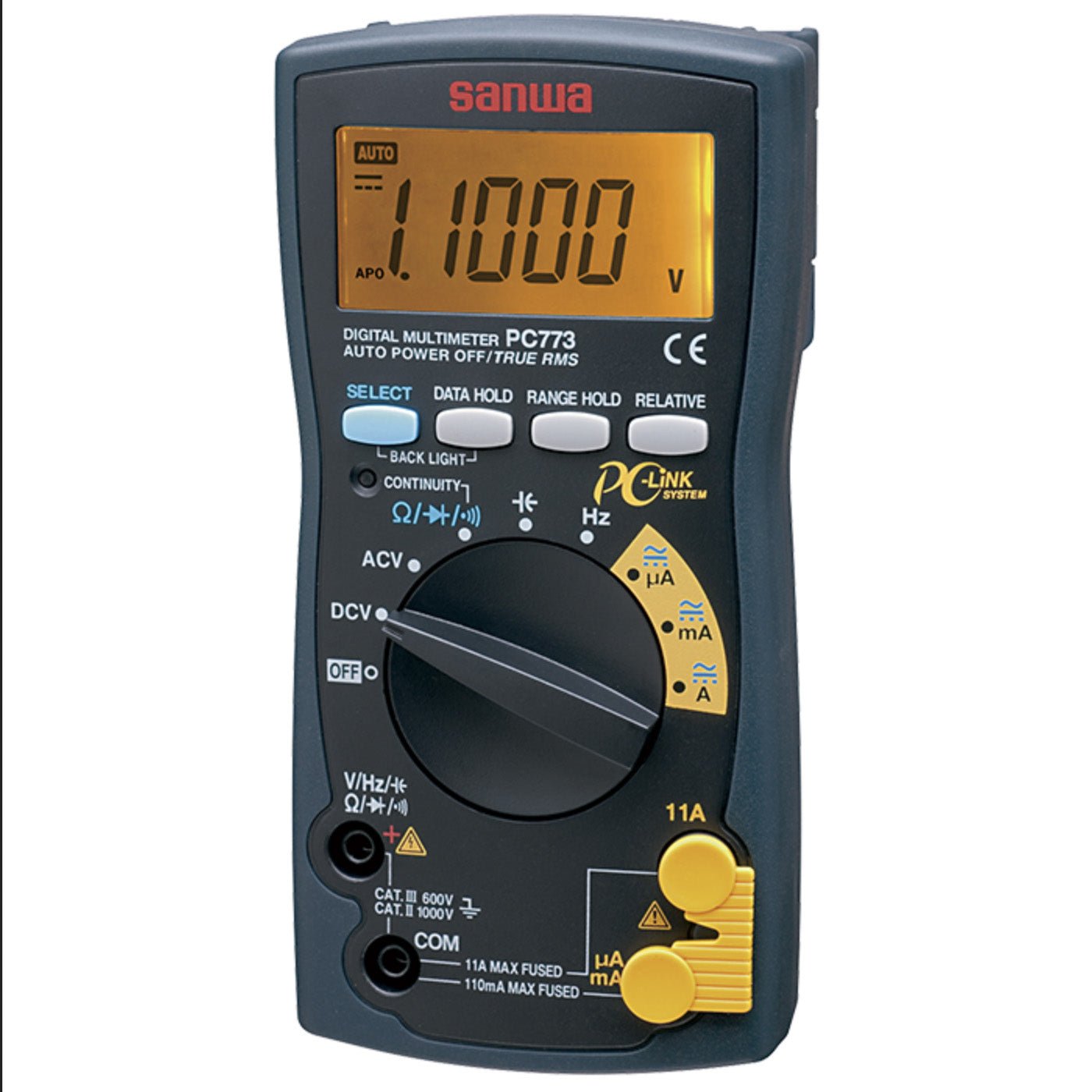 PC773 True RMS Digital Multimeter with PC Connectivity - Professional Electrical Testing for Home, Automotive & Industrial Use