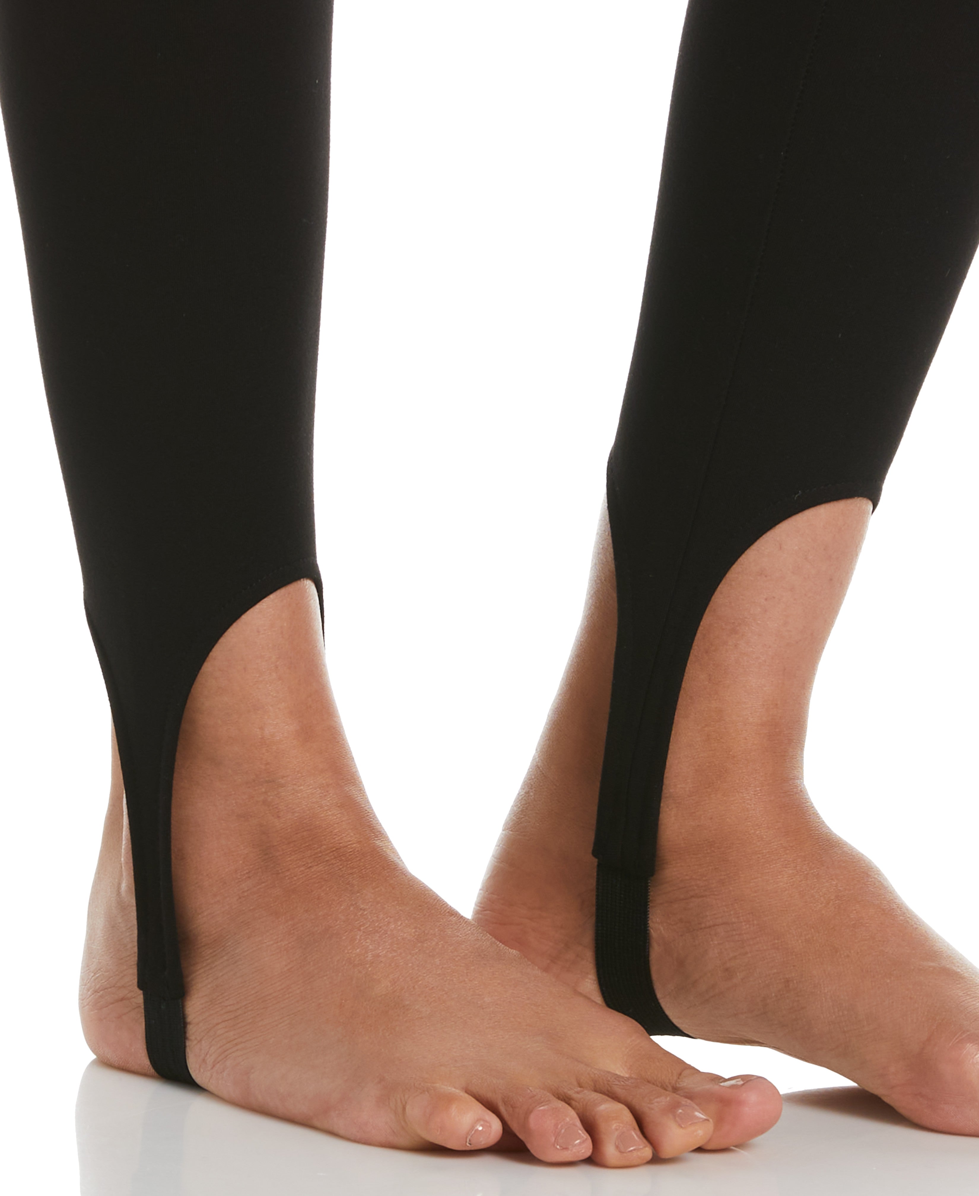 Stretchy Ponte Knit Pull-On Stirrup Leggings for Women - Comfortable & Flattering Workout Pants for Yoga, Running & Everyday Wear