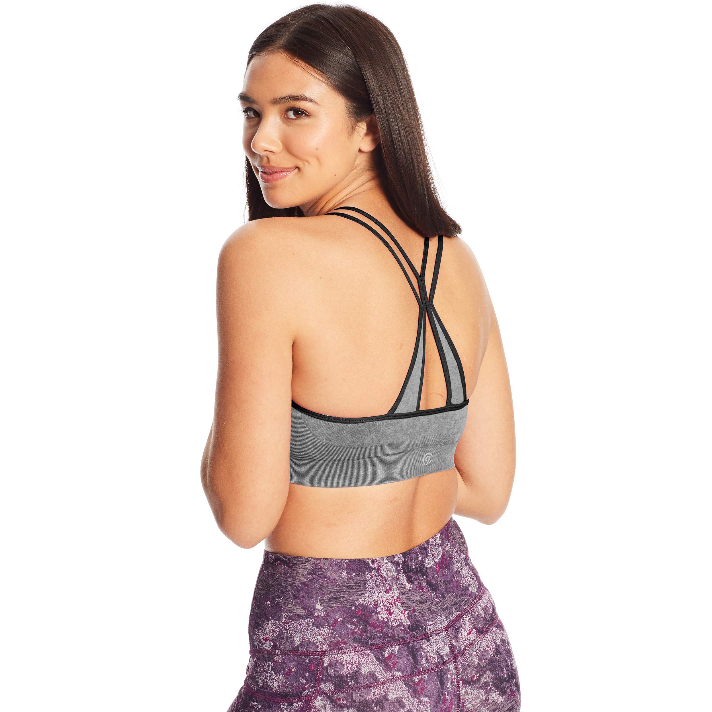 C9 Champion Women's Seamless Snow Wash Cami Bra - Comfortable Sports Bra for Yoga, Running & Workout - Perfect for Gym, Lounge & Everyday Wear