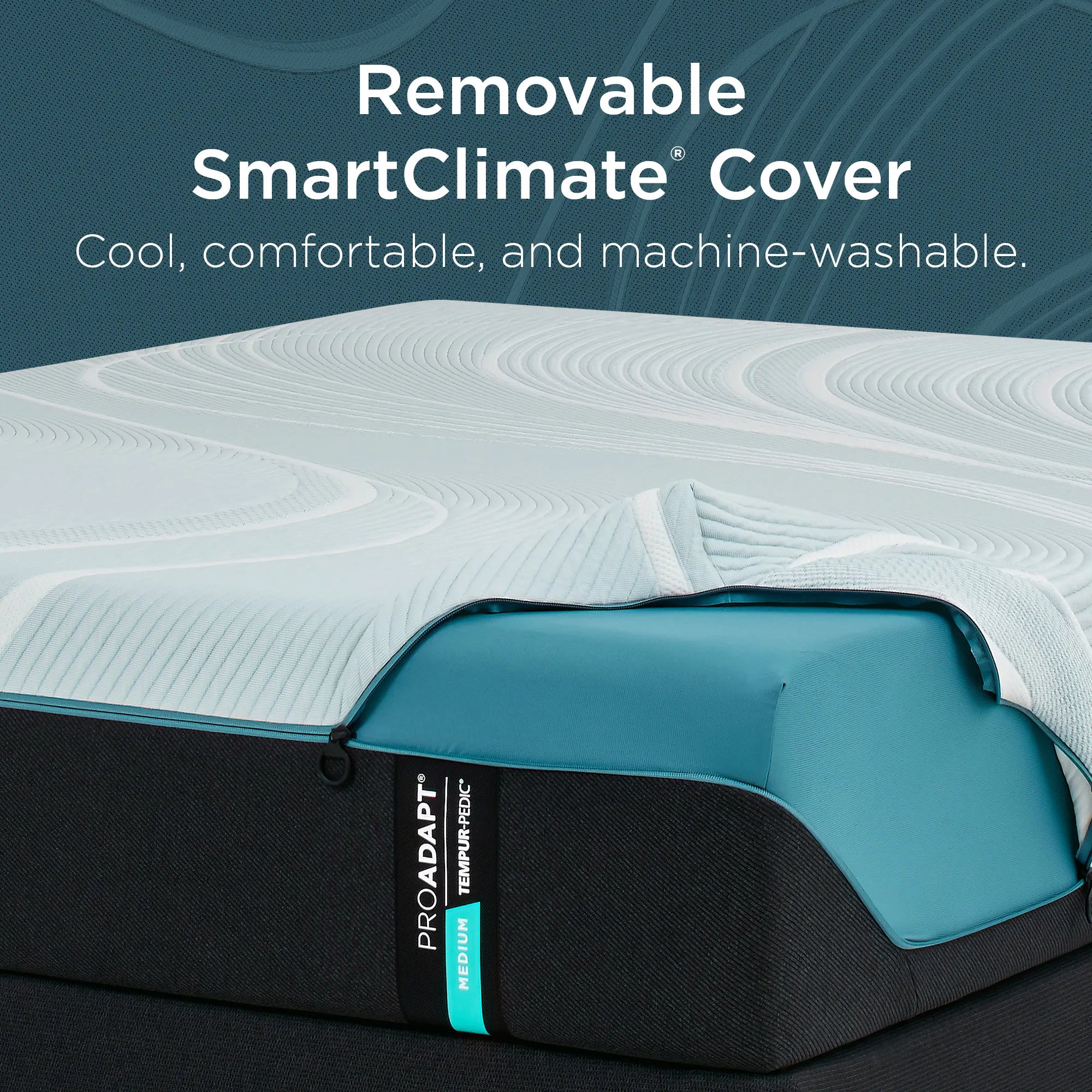 TEMPUR ProAdapt® Medium Hybrid Mattress - Premium Memory Foam & Coil Support for Back Pain Relief - Perfect for Side Sleepers & Couples (Queen Size)