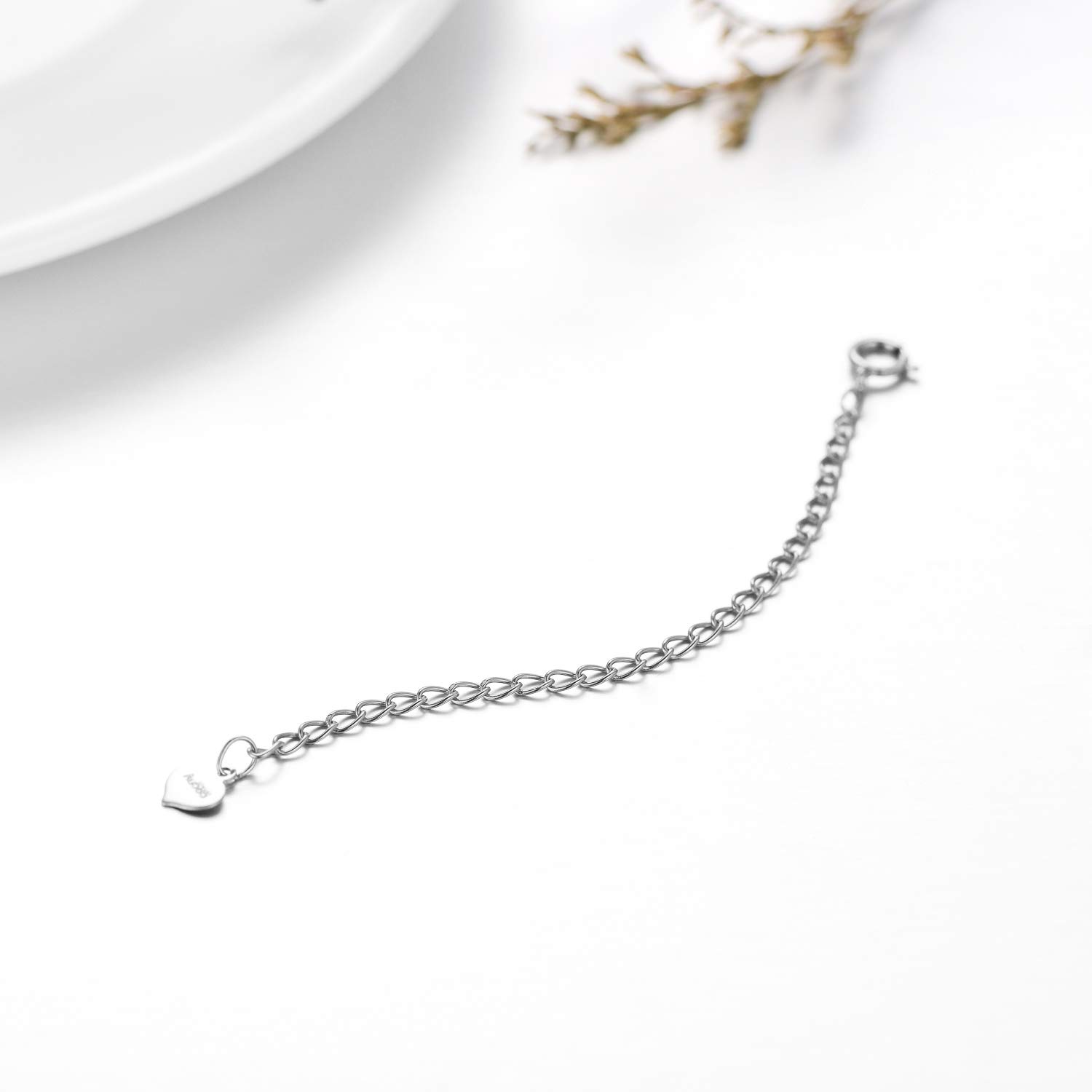 14K Solid Gold Chain Necklace Extender 3 Inch - Delicate & Durable Adjustable Gold Chain Extender for Necklaces & Bracelets - Perfect for Layering, Customizing Jewelry Length, and Gift Giving