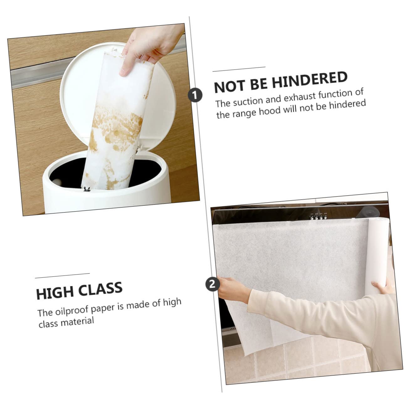 OSALADI 3-Pack Range Hood Filter Replacement - Non-Woven Greaseproof Paper for Kitchen Exhaust Hoods (White) | Durable Oil Shield Stickers for Stove Ventilation & Cooking Protection