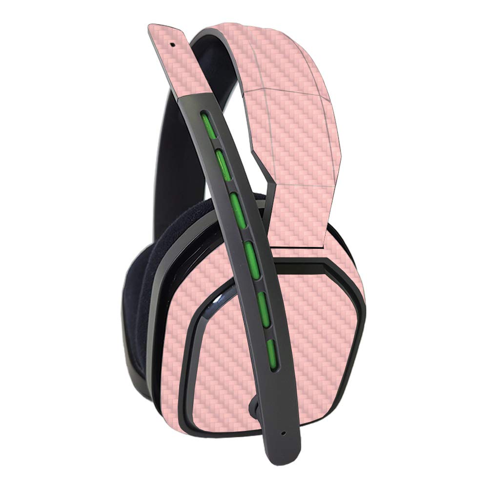 Premium Carbon Fiber Skin for Astro A10 Headset - Solid Blush | Protective & Durable Textured Finish | Easy to Apply & Style Change | Made in USA | Perfect for Gaming, Travel & Headset Protection