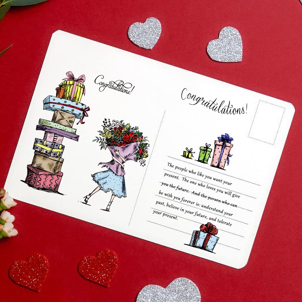 Valentine's Day Clear Rubber Stamps Set - Floral Design DIY Scrapbooking & Card Making Supplies for Paper Crafts, Photo Albums, Gift Wrapping - Perfect for Handmade Greeting Cards, Wedding Invitations, and Memory Books