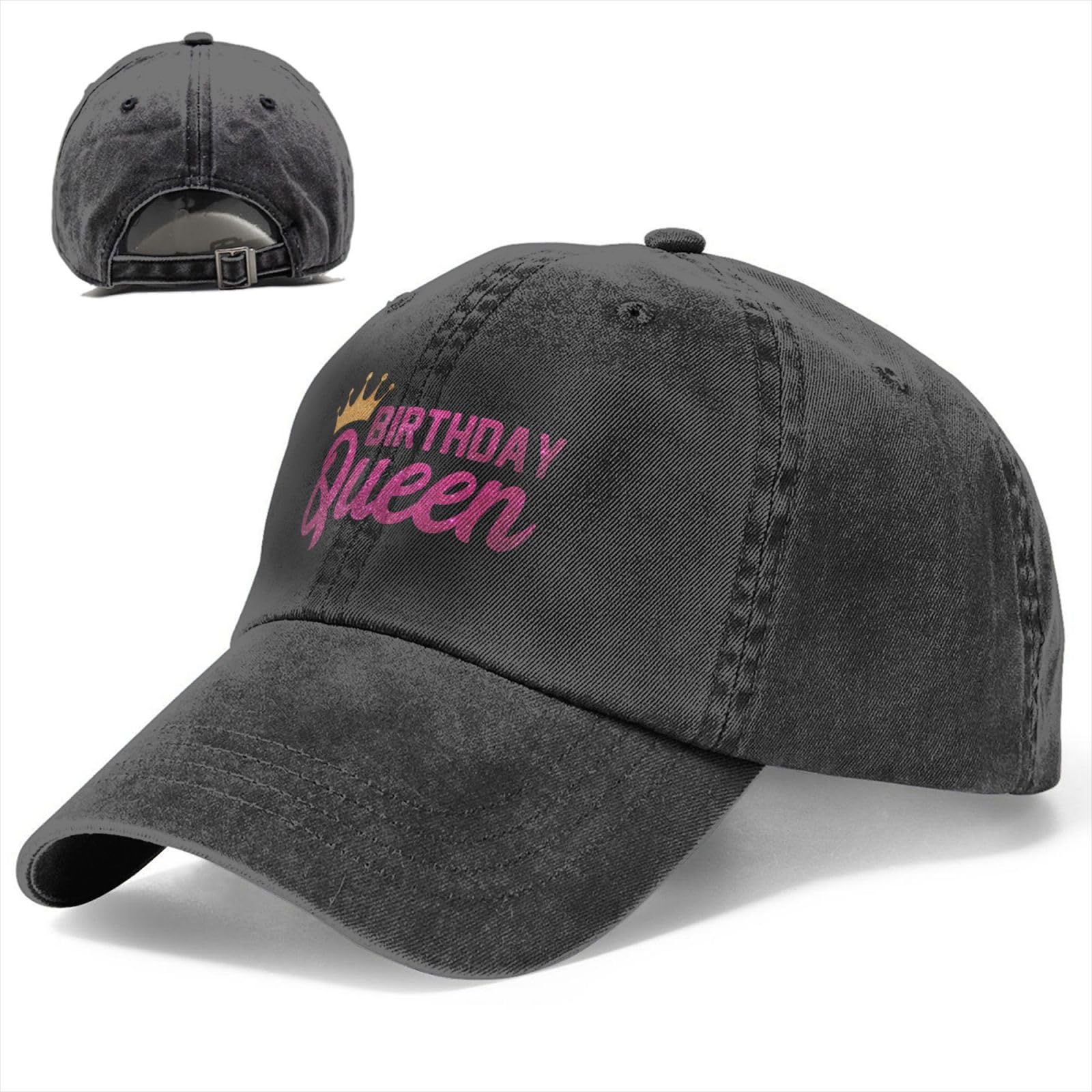 Happy Birthday Baseball Cap - Adjustable Washed Denim Sports Hat for Men & Women | Perfect for Birthday Parties, Gifts & Casual Wear
