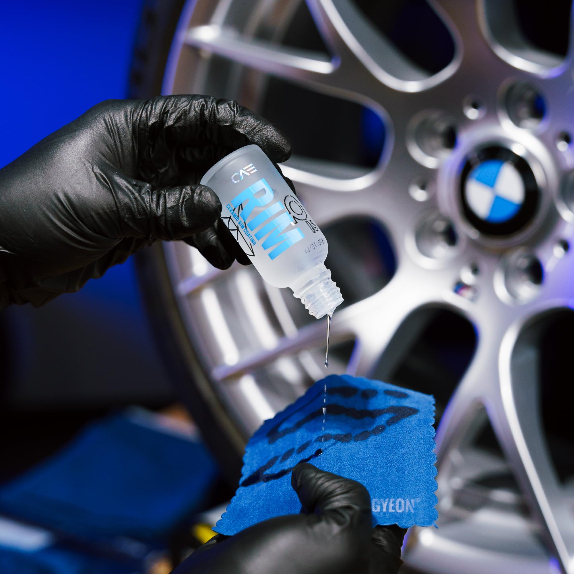 Gyeon Rim EVO 30ml Ceramic Wheel Coating Kit - Brake Dust & Road Contaminant Repellent - High Heat Resistant Protection for Car Wheels - Perfect for Alloy, Chrome & Painted Rims - Easy Application for Long-Lasting Shine & Protection