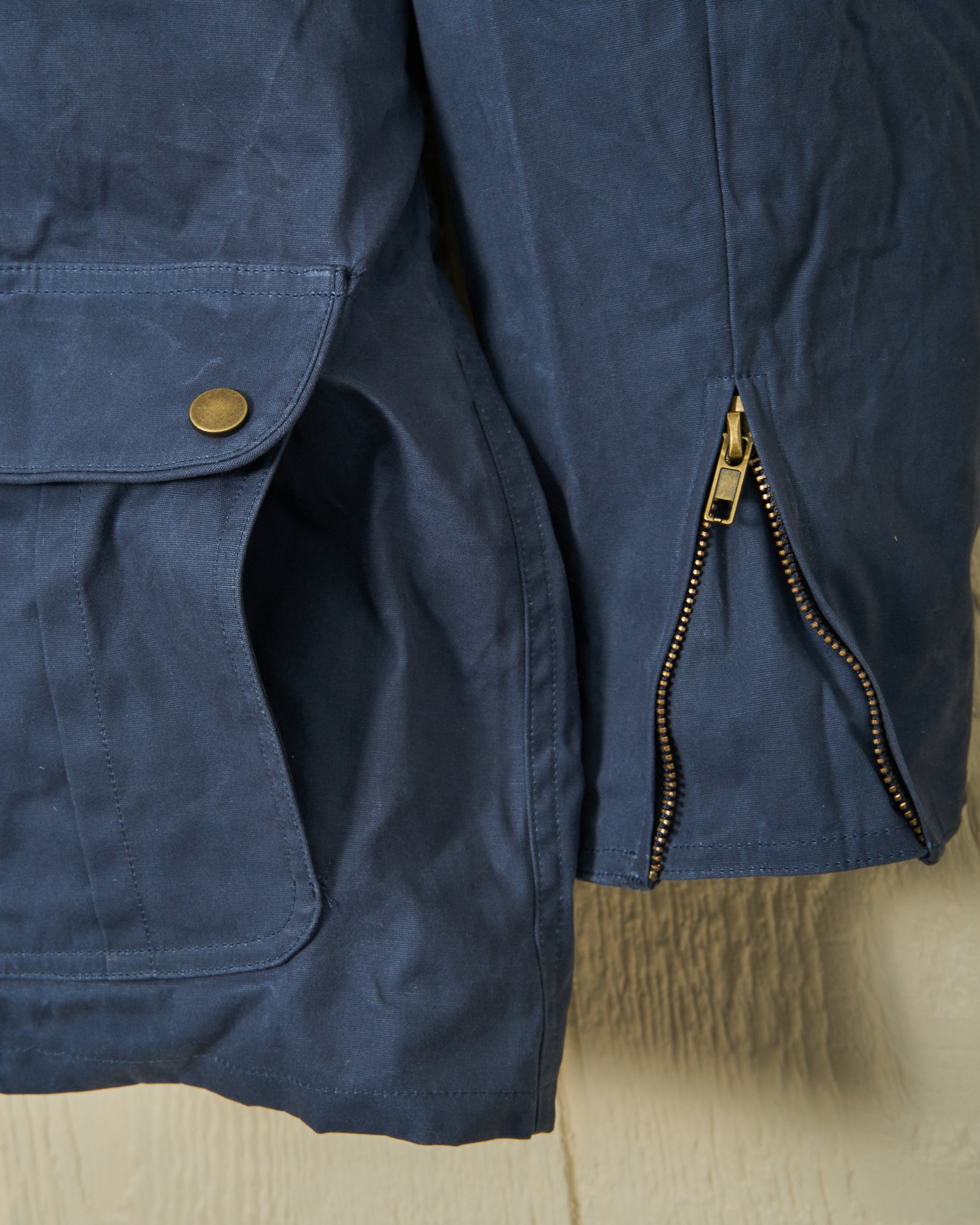 Aberdeen Waxed Canvas Jacket for Men - Waterproof & Durable Navy Outdoor Coat | Perfect for Hiking, Camping & Everyday Wear