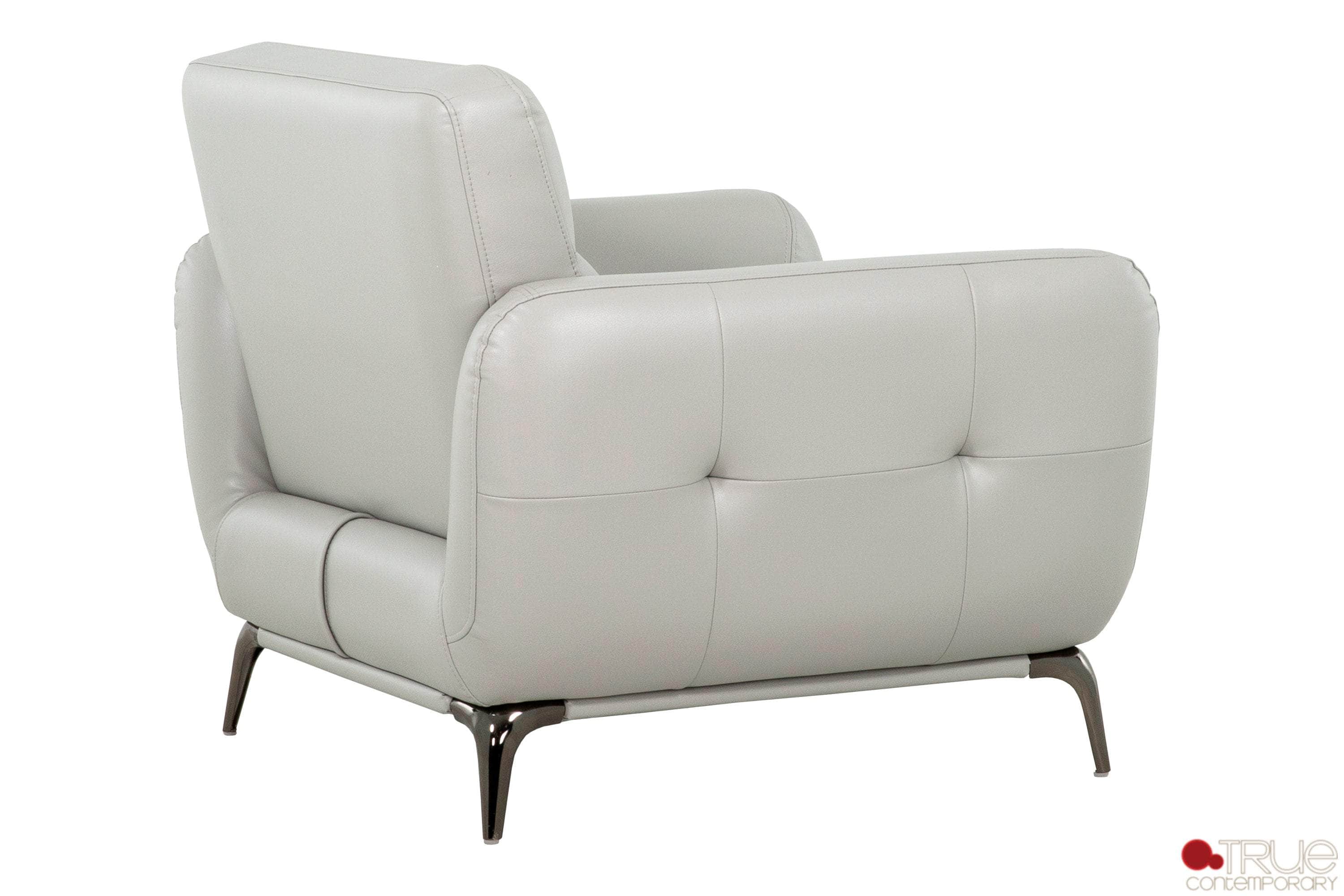 William Tufted Faux Leather Chair - 2 Color Options | Modern Accent Chair for Living Room, Office & Bedroom