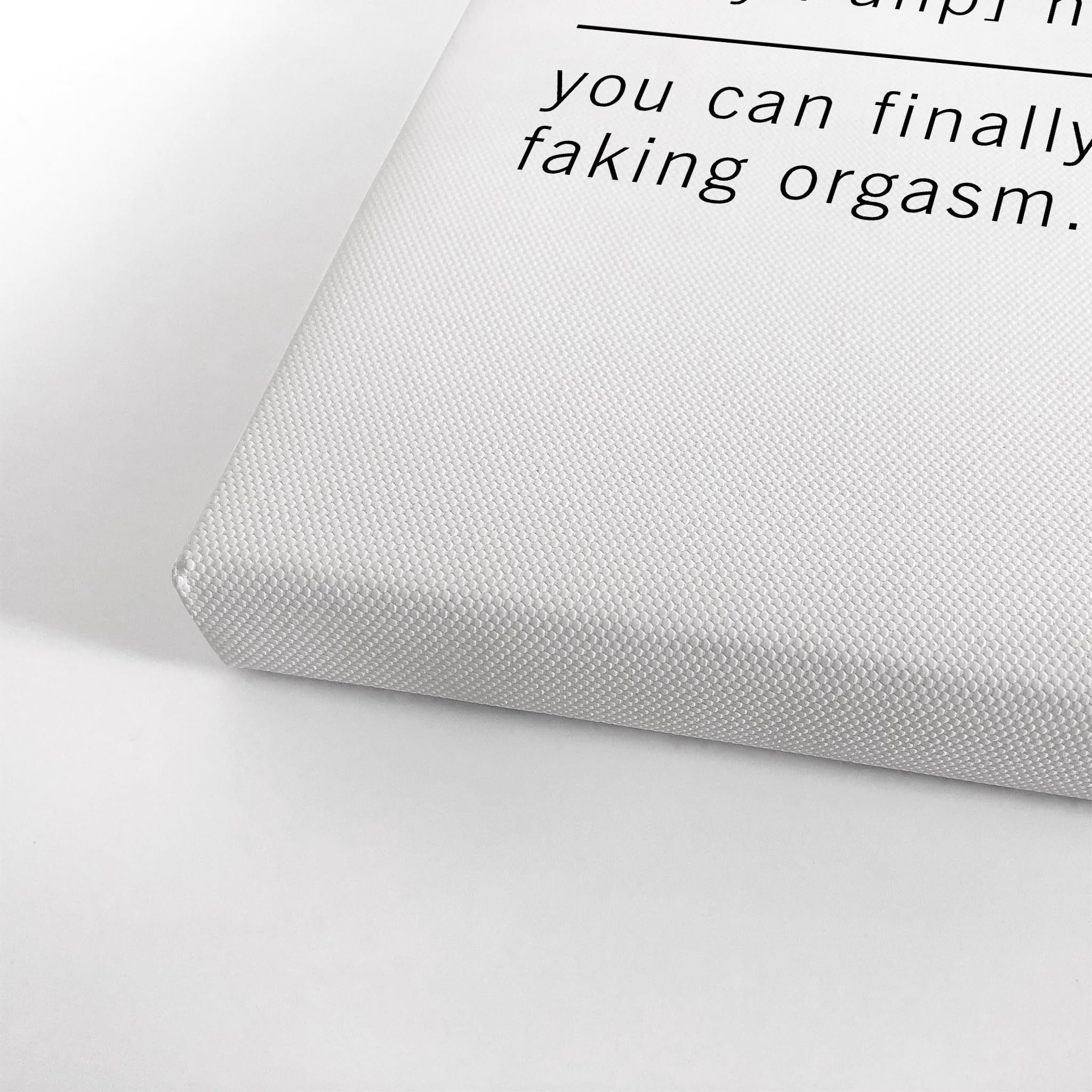 Funny Breakup Definition Canvas Print - Inspirational Quote Wall Art for Office, Living Room, Bedroom & Bathroom Decor - Ready to Hang 36x24 - Made in USA | Perfect Gift for Divorcees, Newly Singles & Humor Lovers