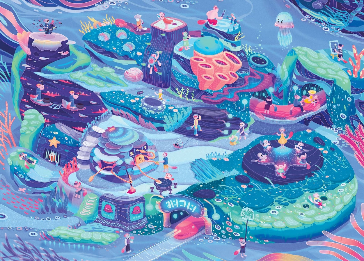 Beyond the Kelp | 1000-Piece Ocean Themed Jigsaw Puzzle for Adults - Perfect for Relaxation, Family Bonding & Home Decor