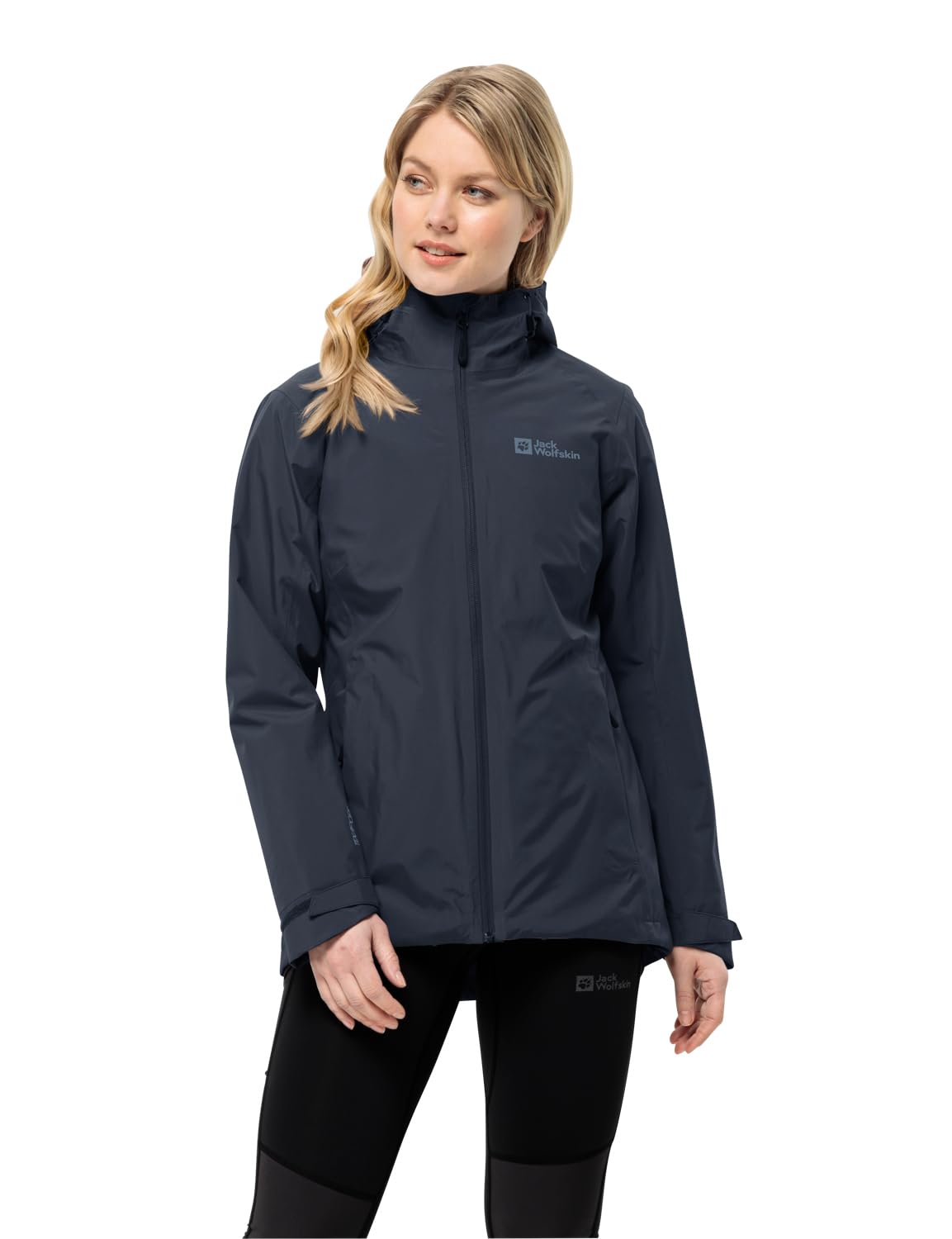 Jack Wolfskin Women's Waterproof Hiking Jacket - Lightweight Windproof Outdoor Coat for Trekking & Camping | Perfect for Mountain Adventures & Winter Travel