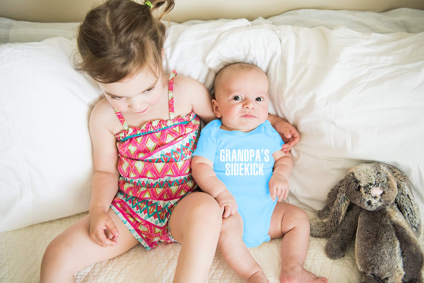 Funny Grandpa's Sidekick Baby Bodysuit - Cute Newborn Outfit for Boys & Girls | AW Fashions Infant Clothes | Perfect for Family Photos & Grandparent Visits