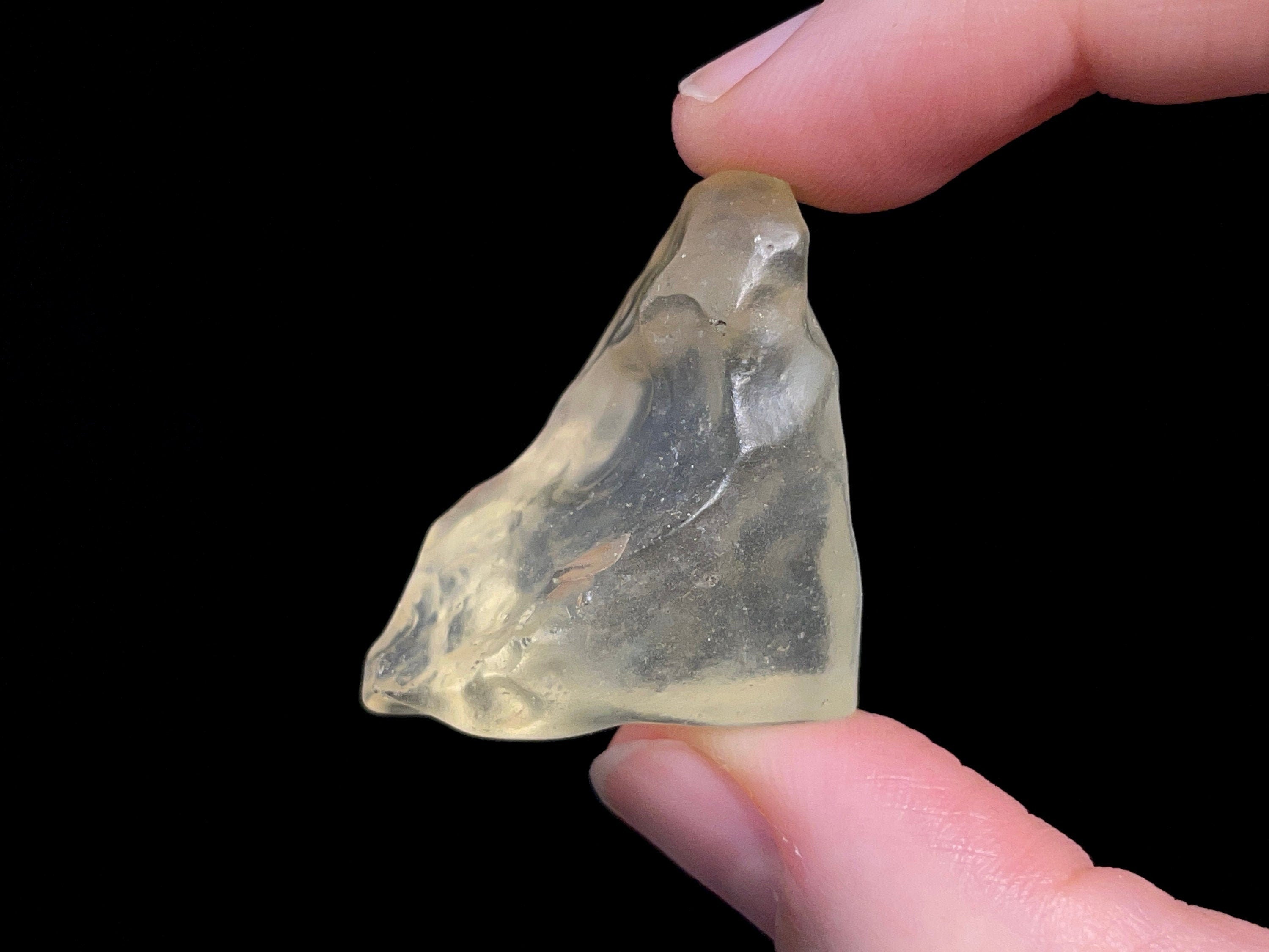 Premium Libyan Desert Glass Raw Crystal - Rare 3A Grade 13.6g Natural Metaphysical Healing Stone | Chakra Balancing, Meditation, Energy Work & Jewelry Making