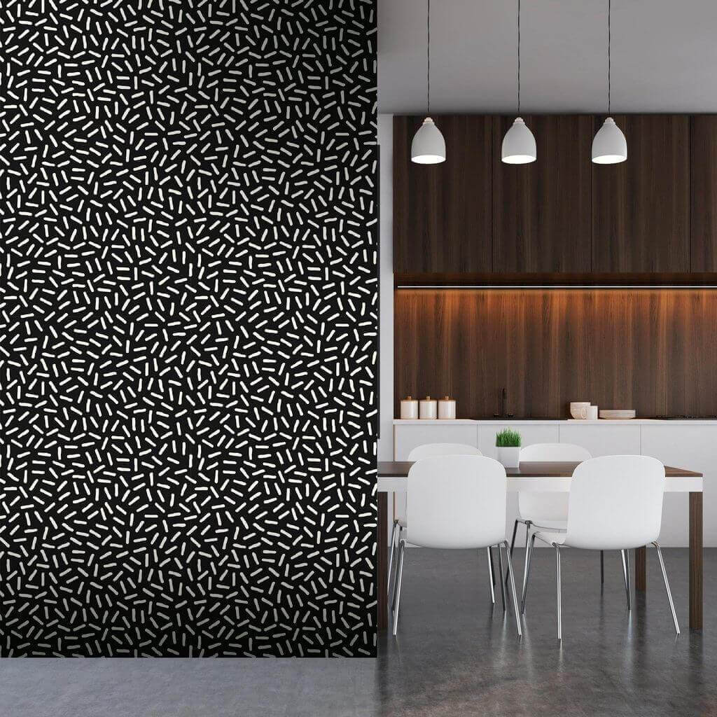 Black and White Stripes Peel and Stick Removable Wallpaper - Self-Adhesive Decorative Wall Covering for Bedroom, Living Room, Office & Home Decor