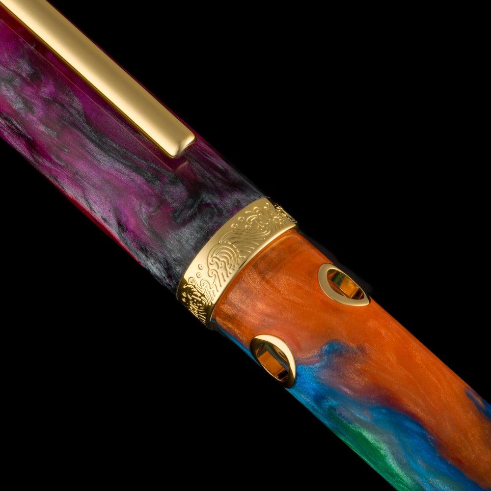 Nahvalur (Narwhal) Macaw Fountain Pen - Limited Edition 2023 - Premium Writing Instrument for Calligraphy, Journaling & Gift Giving