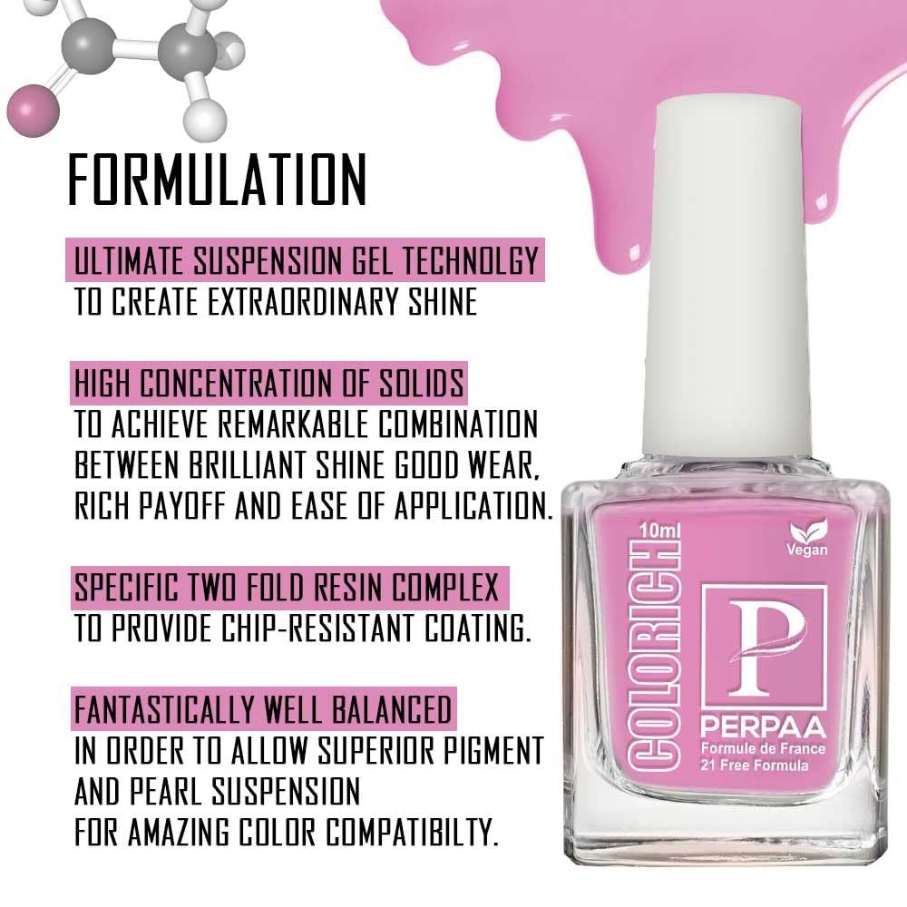 PERPAA® Vegan HD Color Gel Nail Polish Set - 3 Piece (Rose Pink, Ice Blue, Rani Pink) | Long Lasting & Non-Toxic | Perfect for Manicures, Pedicures & Nail Art Designs