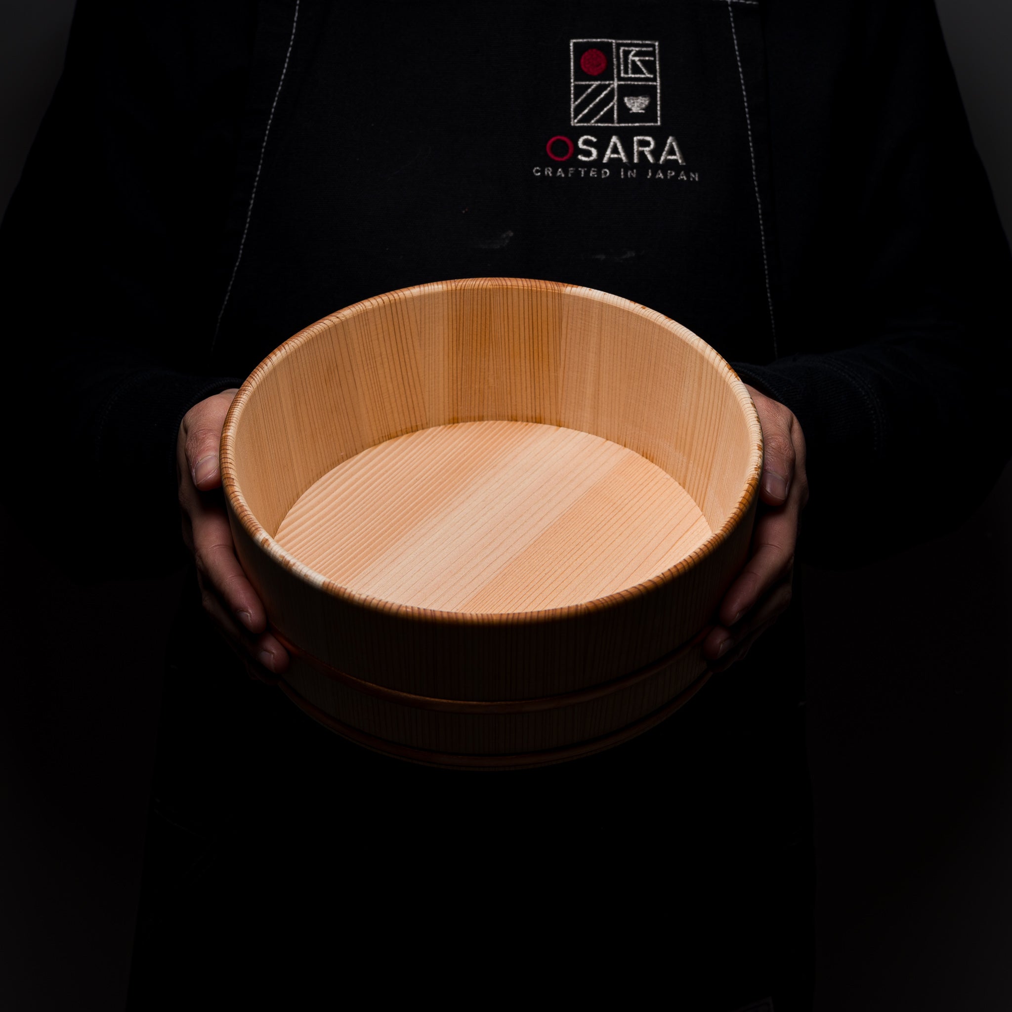 Premium Japanese Sawara Wooden Wash Bowl - Traditional Bath Bucket for Spa, Bathroom & Zen Relaxation | Perfect for Hot Water Soaking, Foot Bath & Home Decor