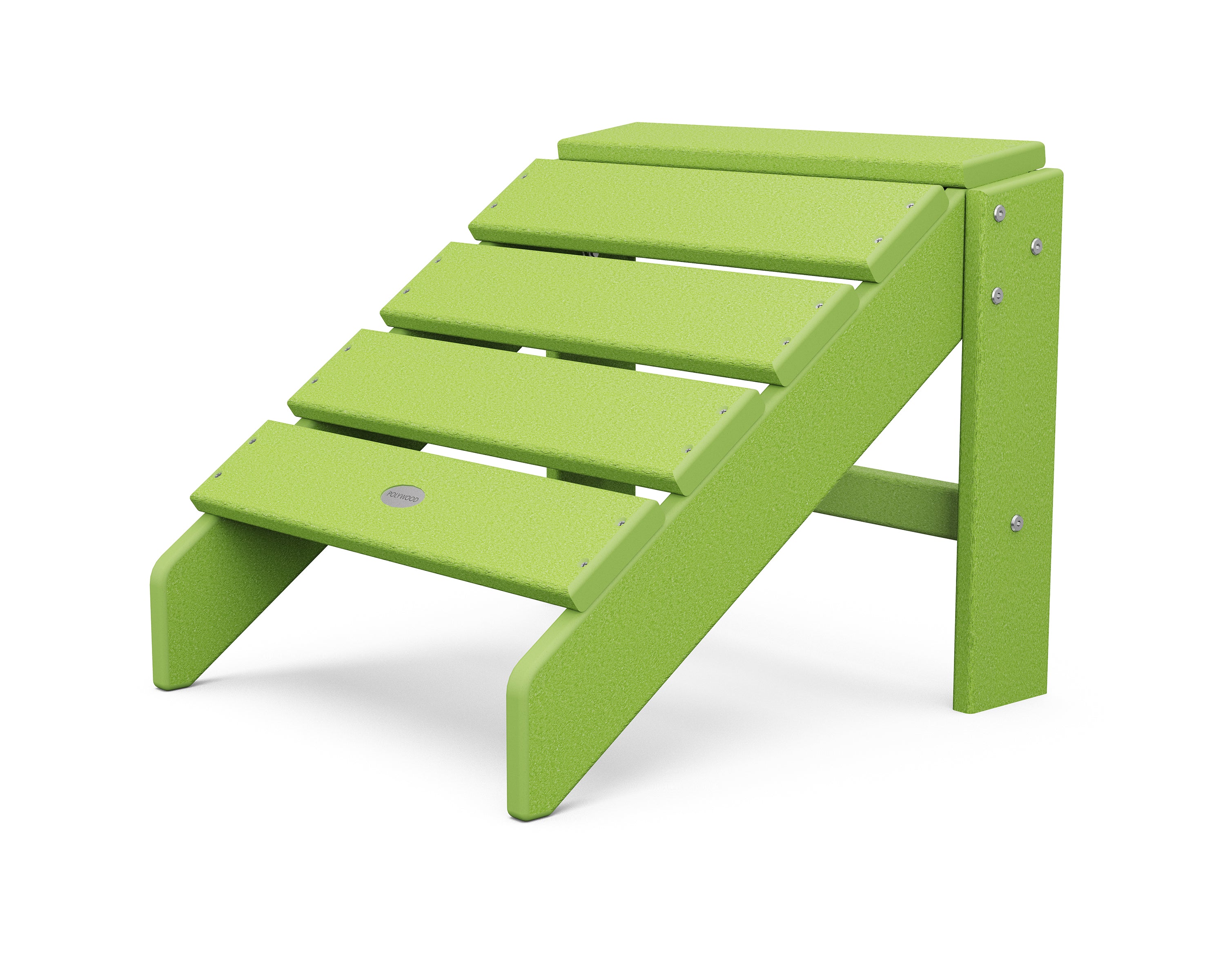 POLYWOOD South Beach Outdoor Ottoman - Weather-Resistant Patio Furniture for Poolside, Deck, or Garden Relaxation