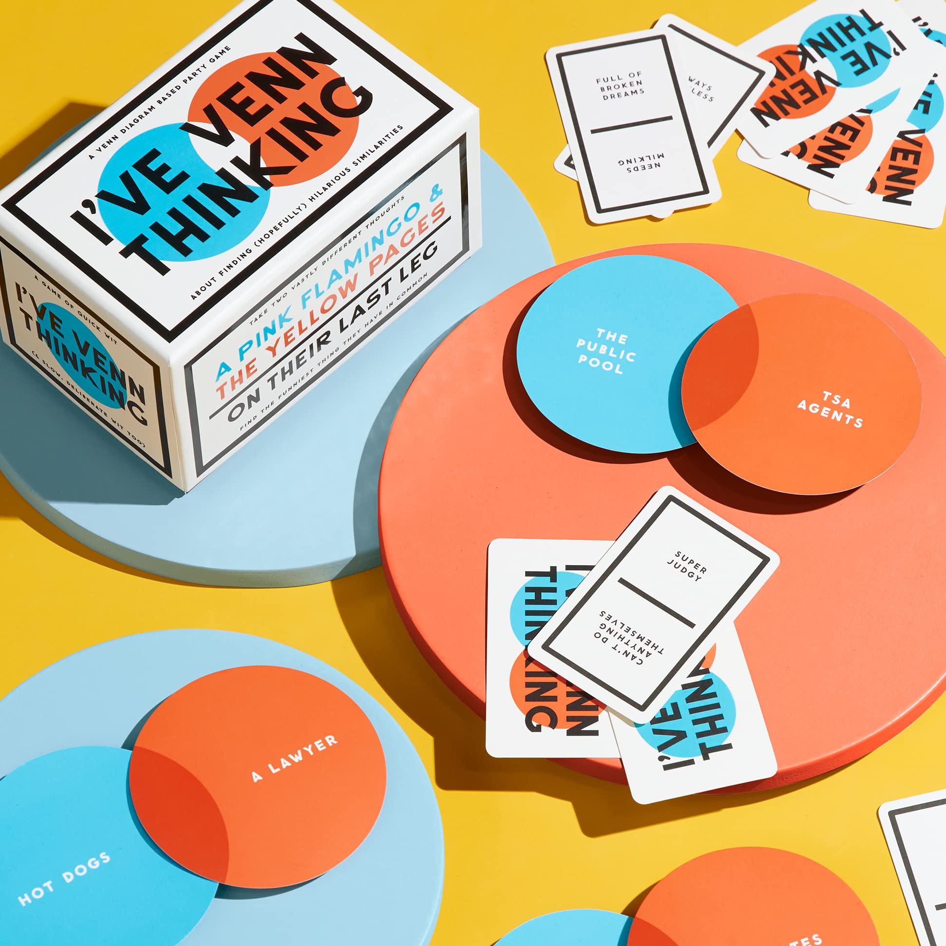 Brass Monkey Venn Thinking Card Game - Hilarious Party Game for Adults & Teens 13+ | Find Funny Common Things from Unexpected Pairings | Perfect for Game Nights, Family Gatherings & Icebreaker Activities