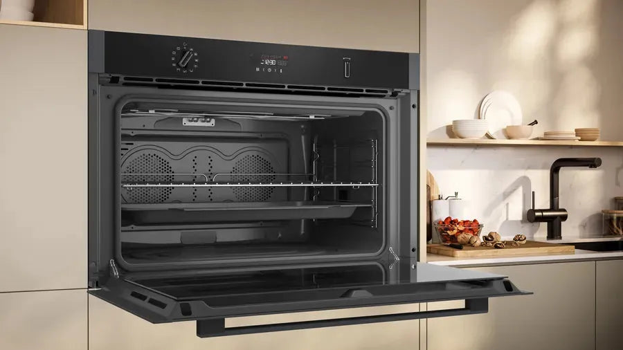 Neff N50 Built-In Pyrolytic Oven 90cm - Self-Cleaning Electric Oven with Advanced Cooking Functions | Perfect for Baking, Roasting & Family Meals