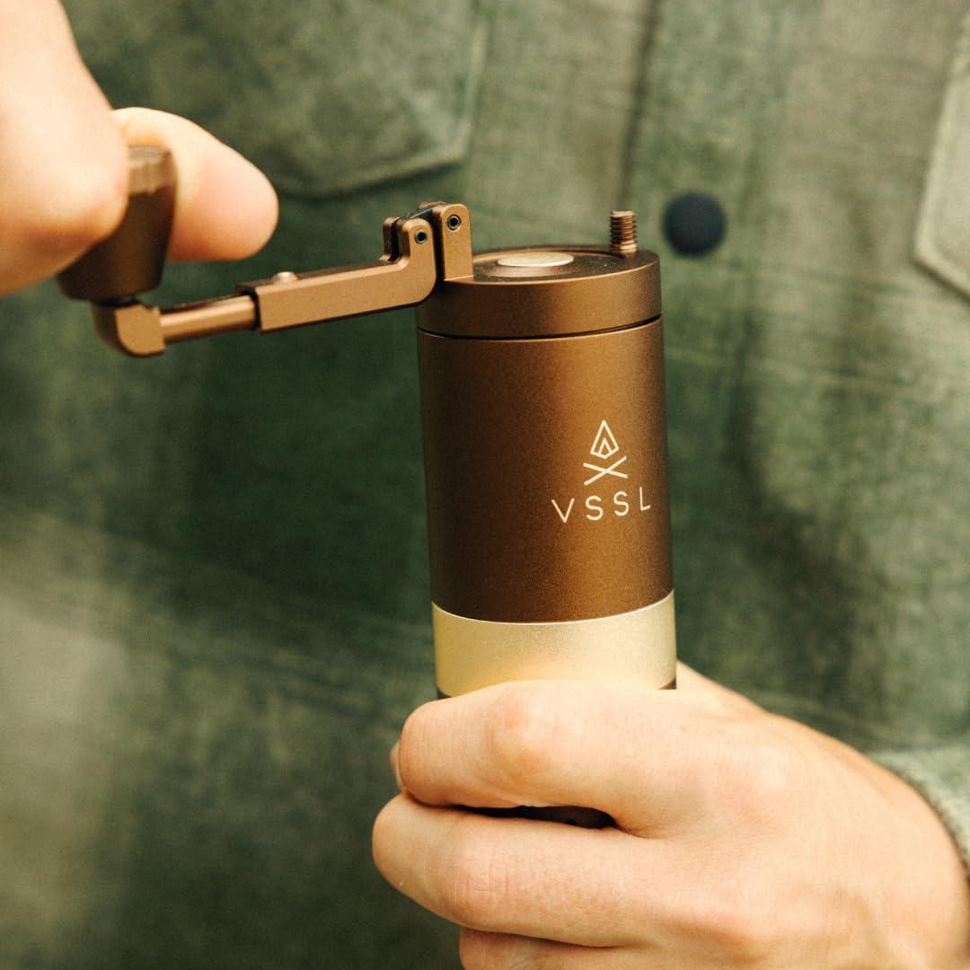 Premium Java G25 Manual Coffee Grinder - 25g Capacity, Stainless Steel Conical Burr for Consistent Grind - Perfect for Espresso, French Press & Pour Over Coffee at Home or Office