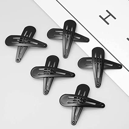 ALIBA COLLECTION 40-Piece Black Metal Hair Clips Set - Tik Tak Hair Accessories for Girls, Women & Baby Girls | Perfect for School, Parties & Everyday Styling