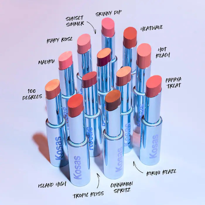 Kosas Hydrating Lip Gloss with Ceramides - Wet Stick™ for Moisturized, Shiny Lips | Perfect for Daily Wear, Makeup Looks & On-the-Go Hydration