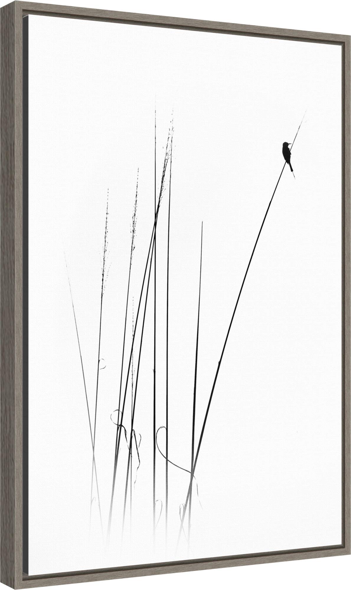Amanti Art Framed Canvas Wall Art - 23x16 Rustic Farmhouse Bird Painting by Swapnil | Animal Artwork for Living Room, Bedroom & Bathroom Decor | Perfect for Home, Office & Gift Giving