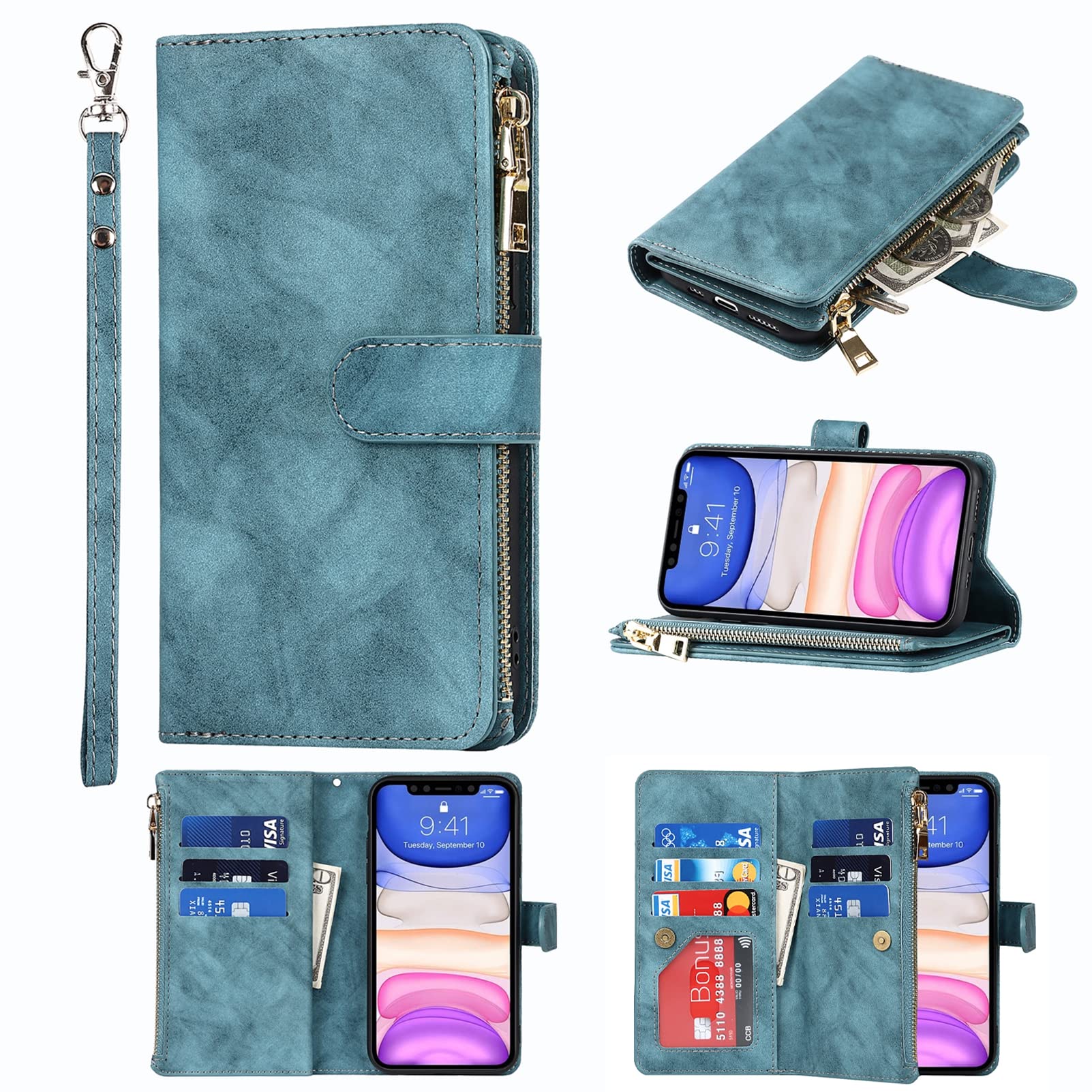 Premium Leather Wallet Case for iPhone 11 (6.1