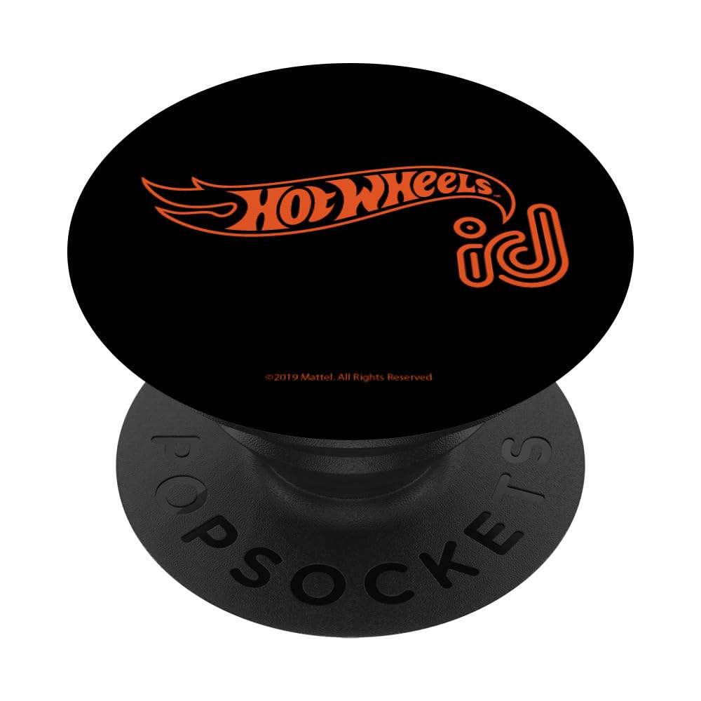 Hot Wheels ID Orange Logo PopSockets Standard PopGrip - Swappable Phone Grip & Stand for Smartphones - Perfect for Gaming, Selfies, and Everyday Use