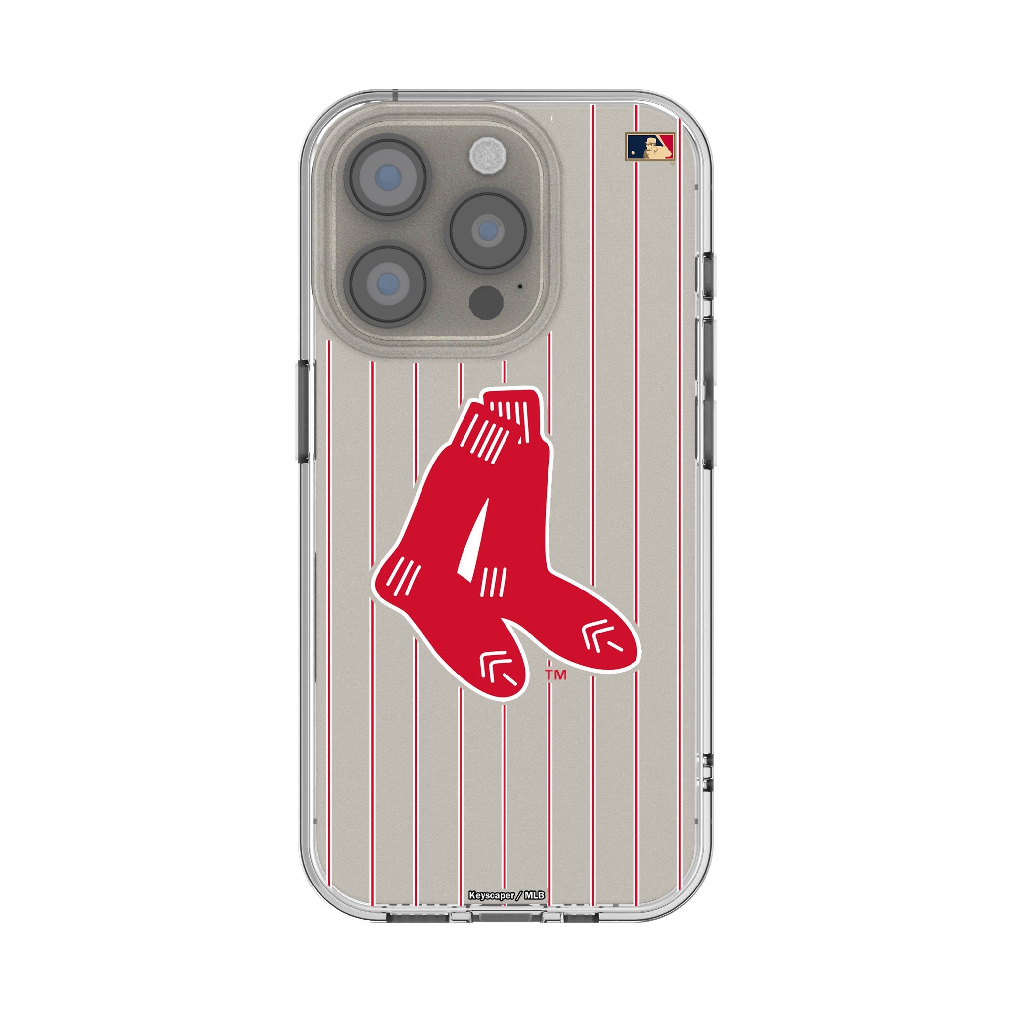 Boston Red Sox 1924-1960 Cooperstown Collection Pinstripe Clear iPhone Case - Perfect for Baseball Fans & Game Day Protection