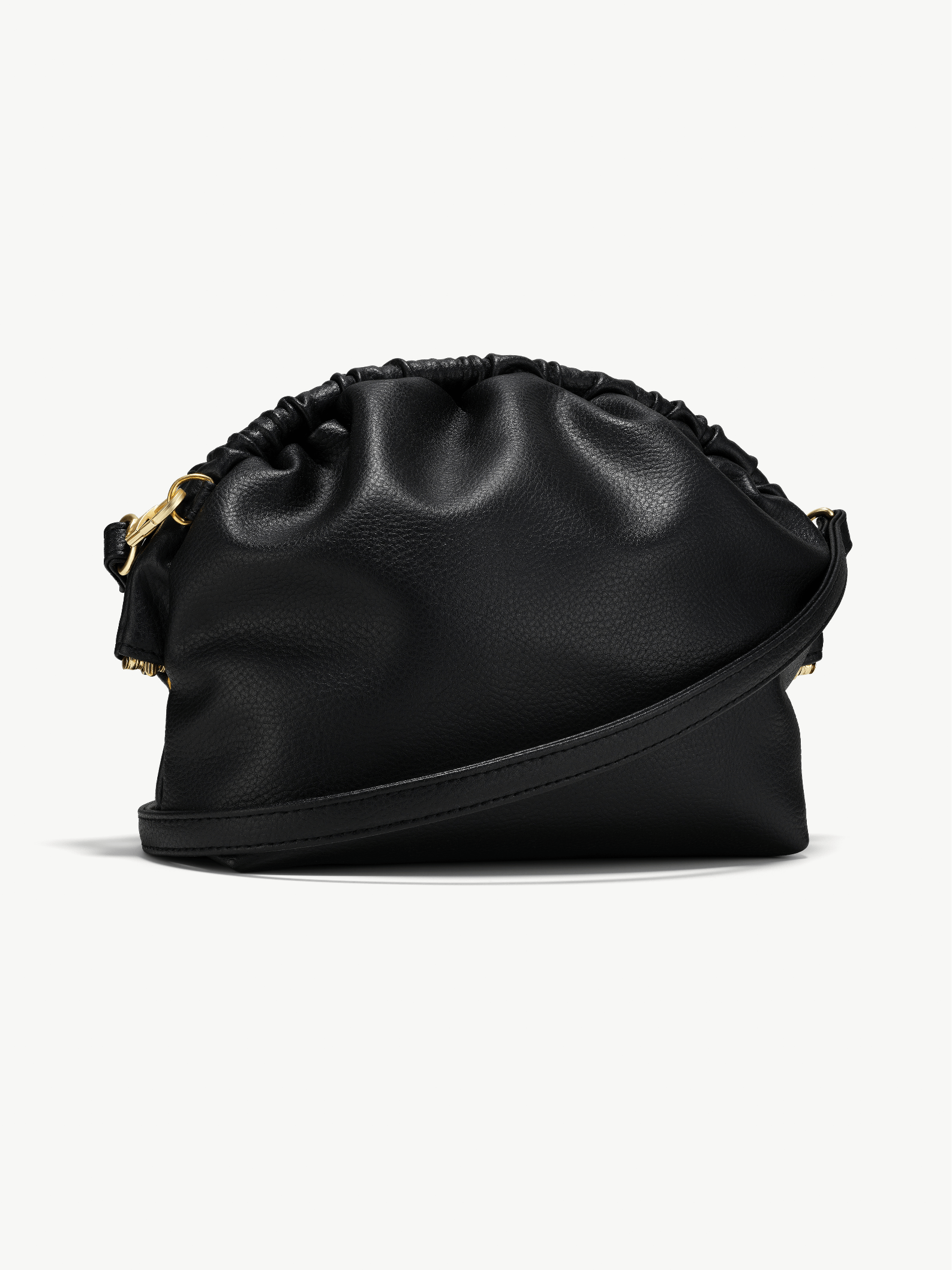 Norma Vegan Grape Leather Large Clutch Bag for Women | Black | Eco-Friendly Faux Leather Purse | Perfect for Evening Parties, Weddings & Date Nights