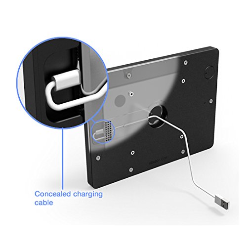 VidaMount White VESA Mount Enclosure for Samsung Galaxy Tab A 8.0 (2019) - Wall Mount Bracket for Home, Office & Kitchen Tablet Installation
