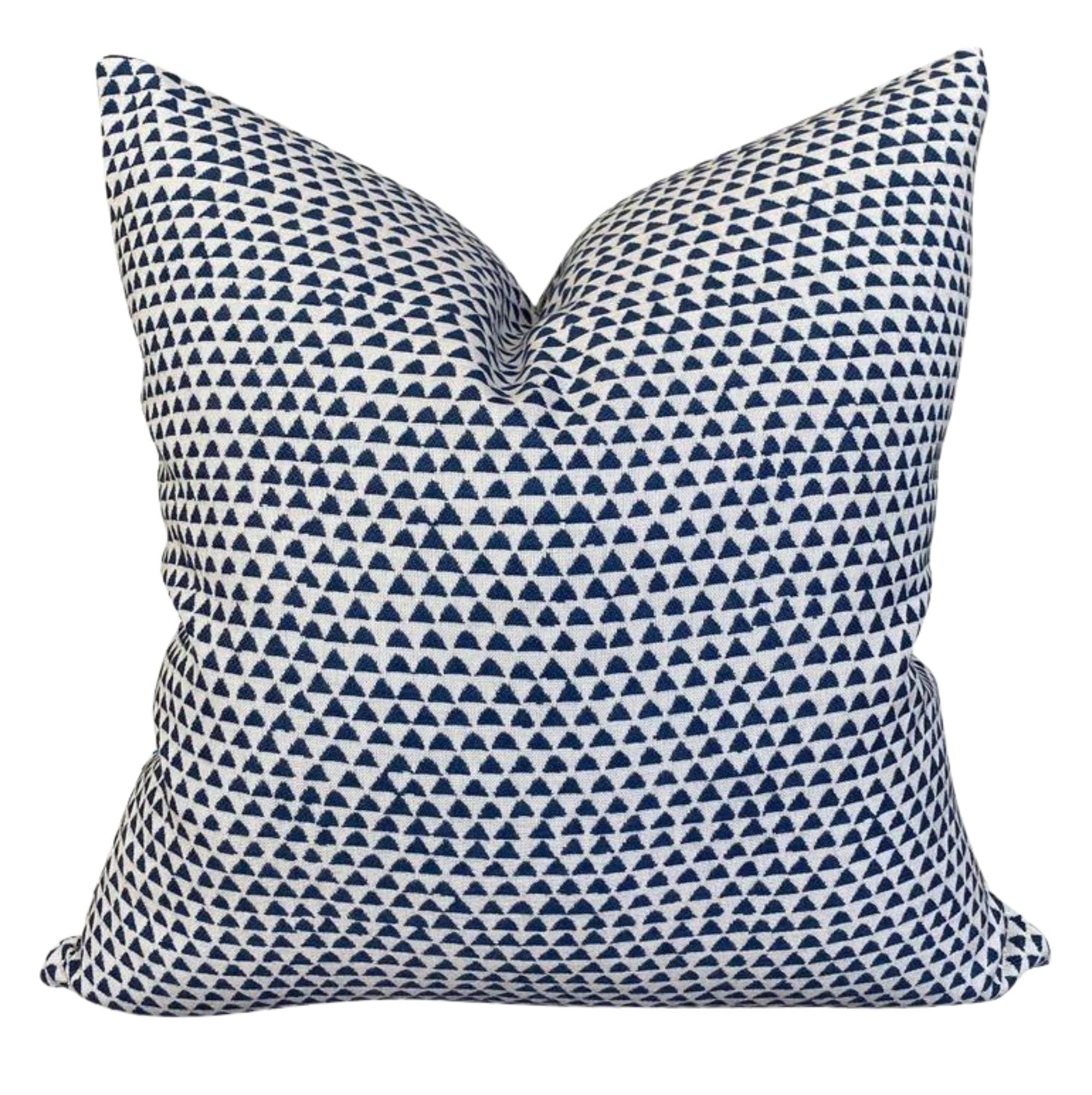 Walter G OUTDOOR Pillow Cover - Waterproof & UV Resistant Decorative Cushion Cover for Patio Furniture, Garden, Poolside - Atlantic Blue Huts Design (18x18 Inches) - Perfect for Outdoor Decor and Backyard Relaxation