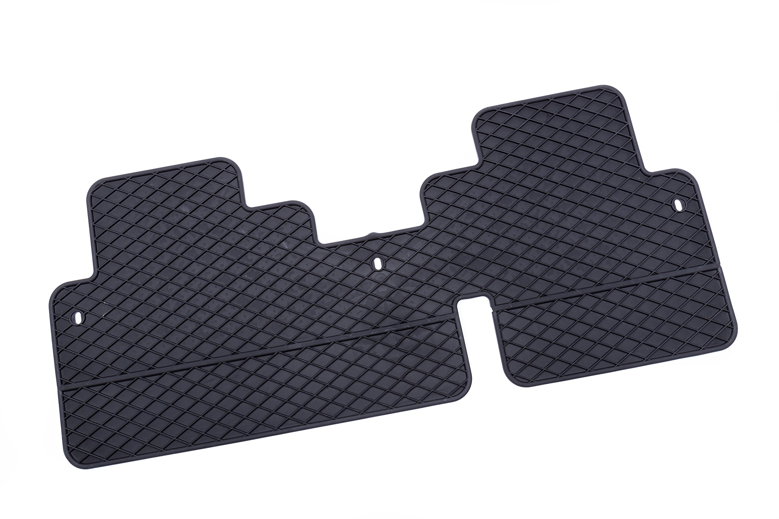GM Accessories 22890438 Premium All-Weather Ebony Floor Mat for Second-Row Seats - Durable Protection for SUVs, Trucks, and Crossovers