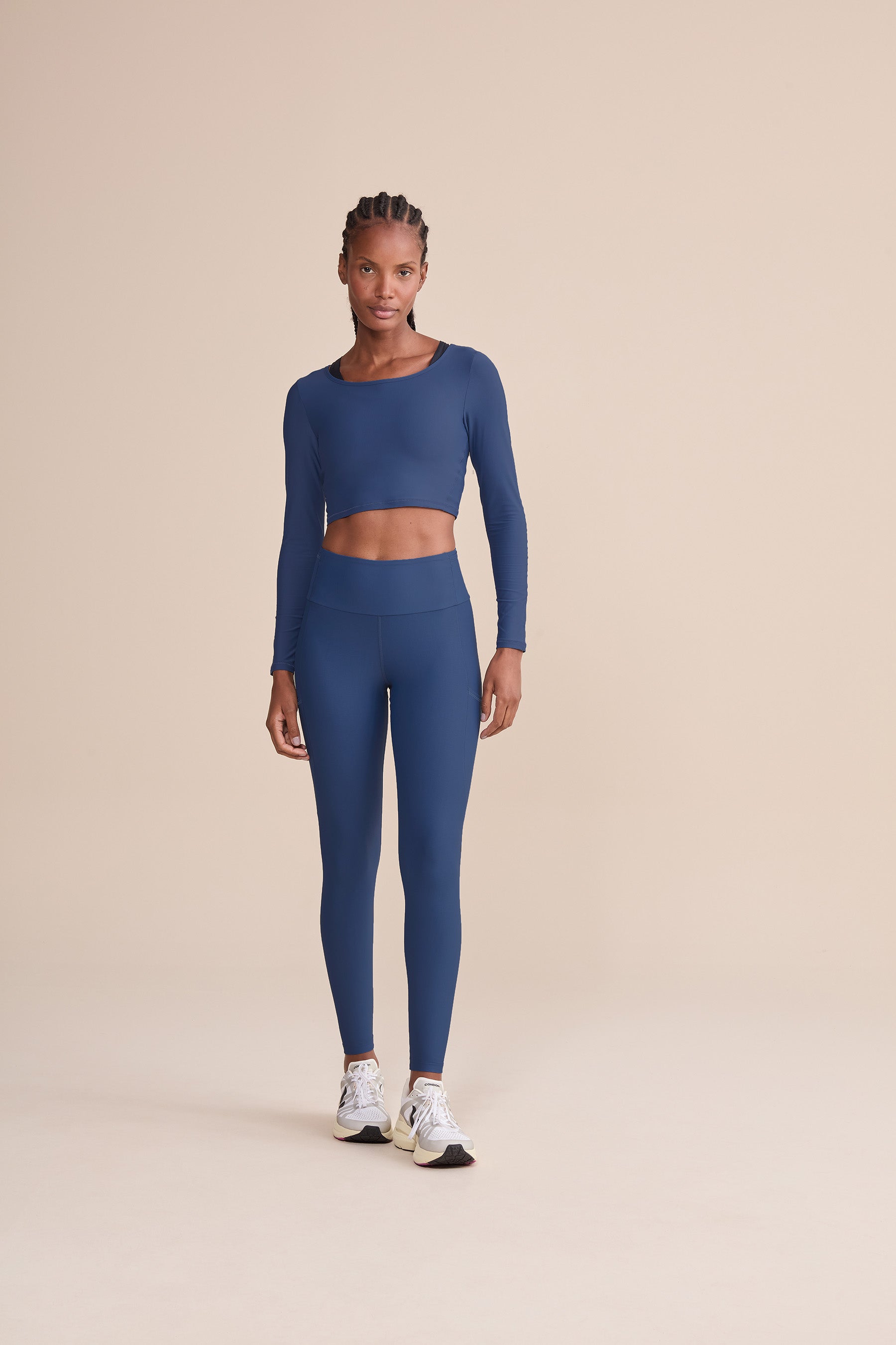 Harmony Crop Long Sleeve T-Shirt for Women - Soft Stretchy Casual Workout Yoga Top - Perfect for Gym, Running & Everyday Wear