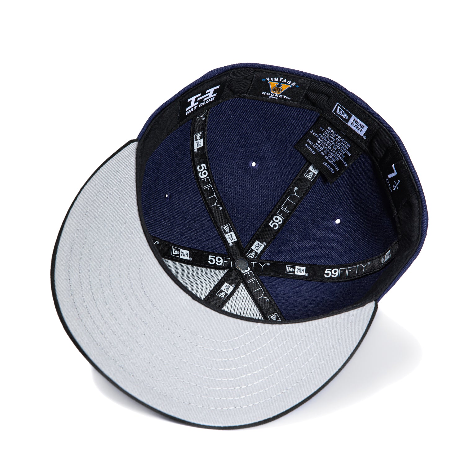New Era 59Fifty Nashville Predators 10th Anniversary Patch Logo Hat - Light Navy & Black - Official NHL Hockey Cap for Fans & Collectors - Perfect for Games, Tailgating & Sports Events
