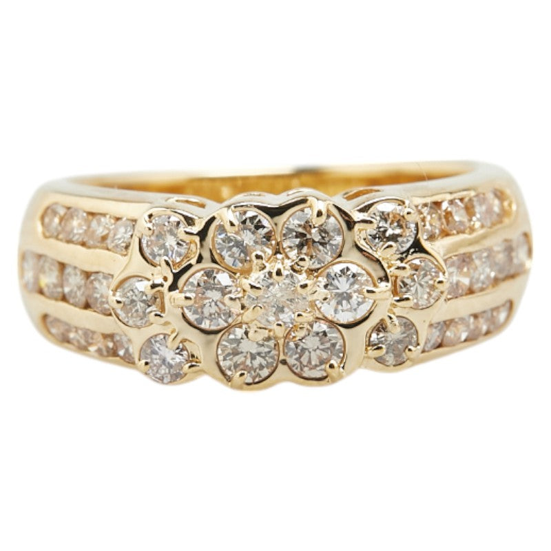 18K Yellow Gold Diamond Ring for Women - Elegant Solitaire Engagement & Wedding Band - Perfect for Proposals, Anniversaries, and Special Occasions