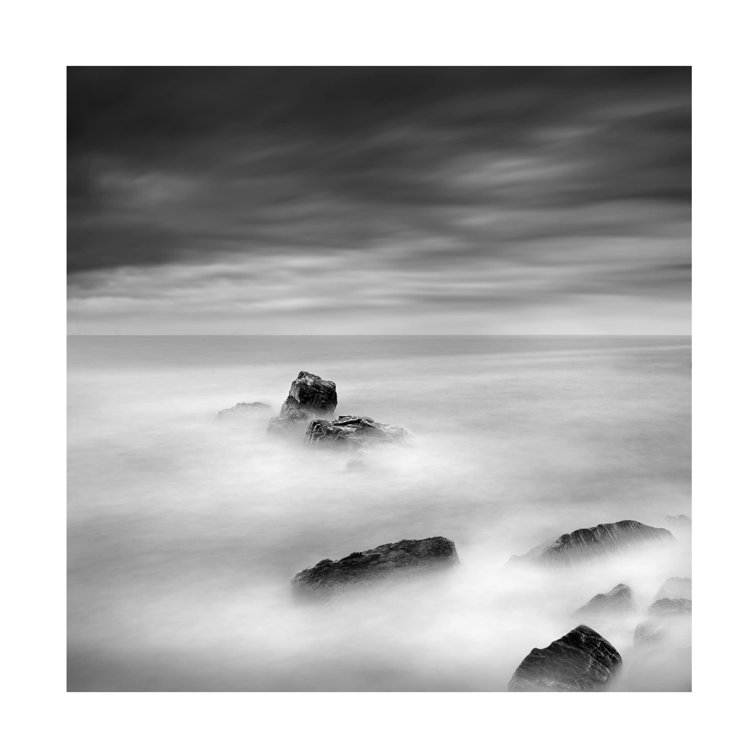 George Digalakis 'A Piece of Rock 35' Canvas Wall Art Print - Modern Landscape Painting for Living Room, Bedroom & Office Decor