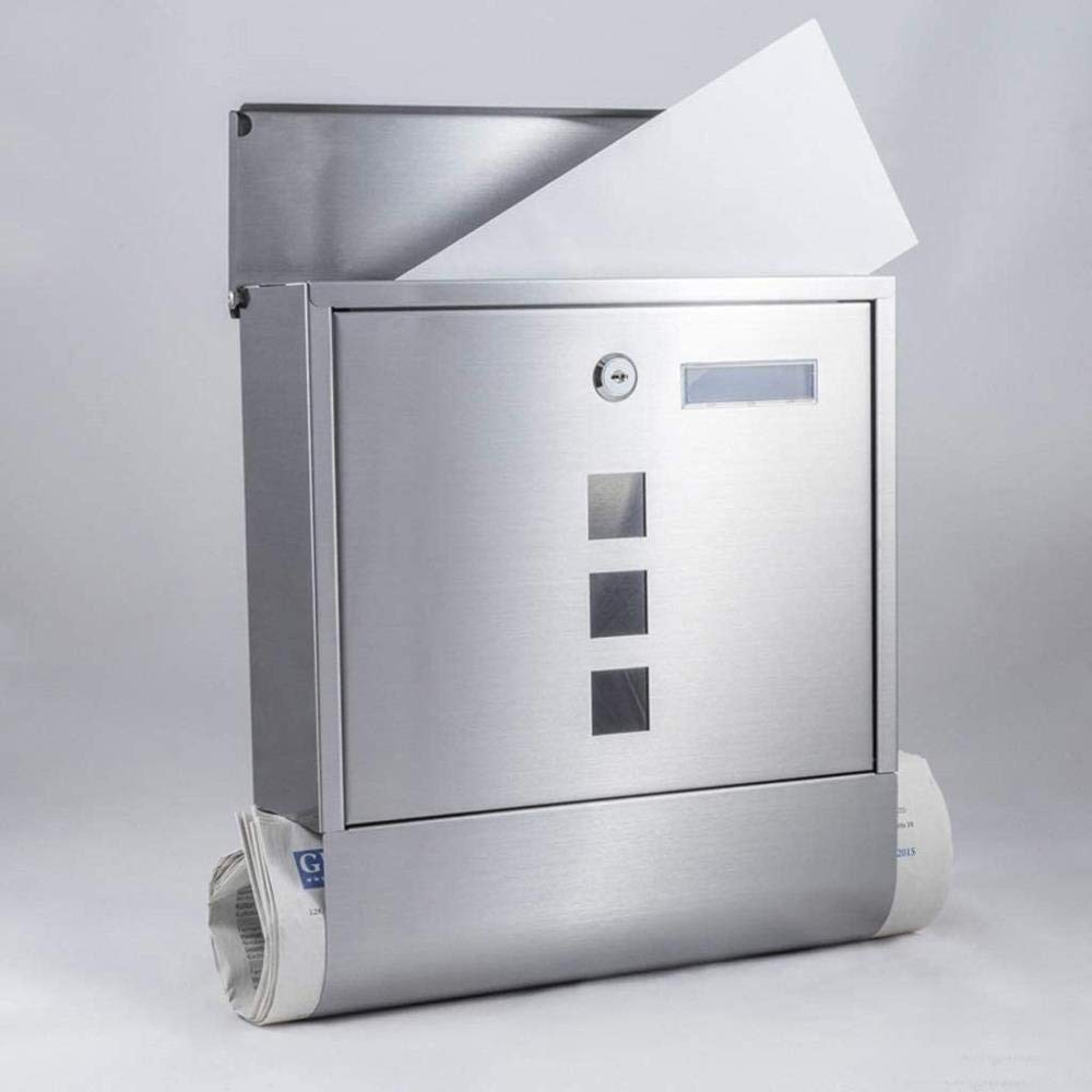Outdoor Wall Mounted Mailbox with Lock - Weatherproof Villa Letter Box for Mail, Post, and Magazine Storage - Perfect for Homes, Gardens, and Office Buildings