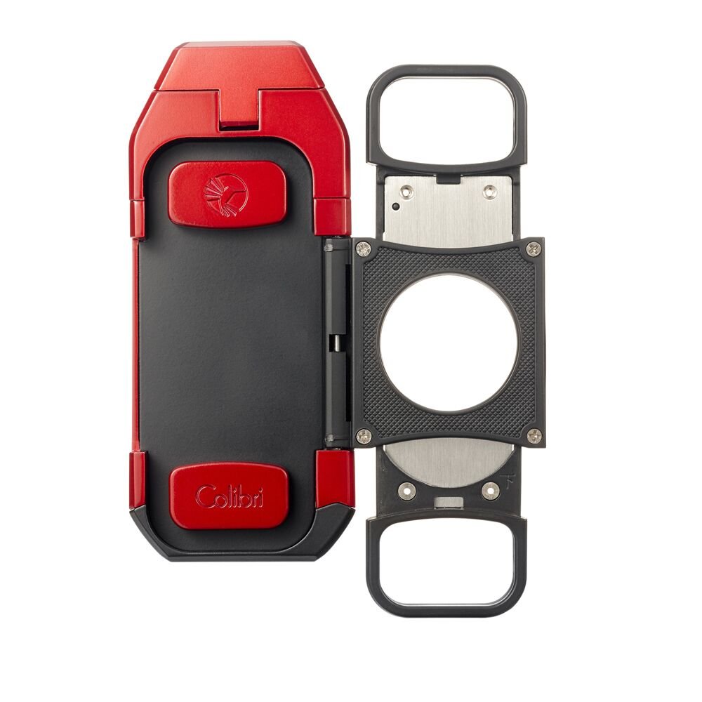 Colibri Boss Triple-Jet Butane Lighter with Built-in Cigar Cutter - Windproof, High Altitude Tested, Refillable (Black) - Perfect for Cigar Enthusiasts, Outdoor Smoking & Gifts
