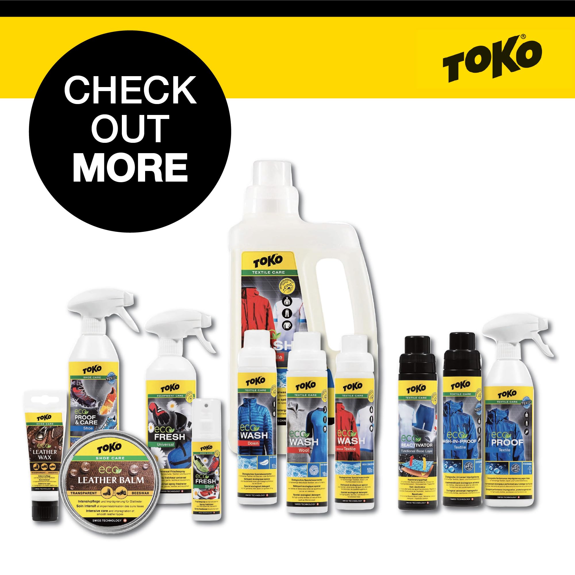 TOKO ECO Textile Wash 1000ml - Biodegradable Laundry Detergent for Outdoor Gear & Performance Apparel - Perfect for Hiking, Camping & Sports Clothing